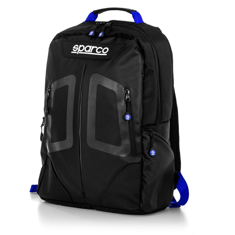 Sparco Stage Backpack - Black/Blue — Black/Light Blue
