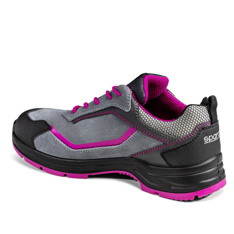 Sparco Women’s Safety Shoes S3 Indy Danica ESD Women’s Grey — Grey/Fuchsia