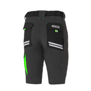 Sparco Tech Light Laredo Work Shorts — Grey/Green