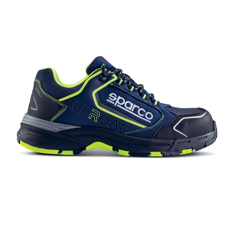 Sparco Allroad Sochi Safety Shoes S3 ESD Unisex Navy/Fluorescent Yellow — Marine Blue/Fluorescent Yellow