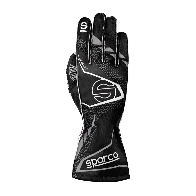 Sparco K-Attack Karting Gloves — Black/Grey