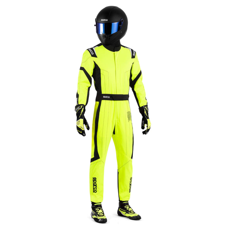 Sparco Thunder Advanced Karting Suit — Fluorescent yellow/Black