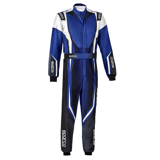 Sparco Prime-K Advanced Karting Suit — Electric Blue/White/Black