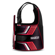 Sparco K-Track FIA Karting Rib Protector — Black/Red
