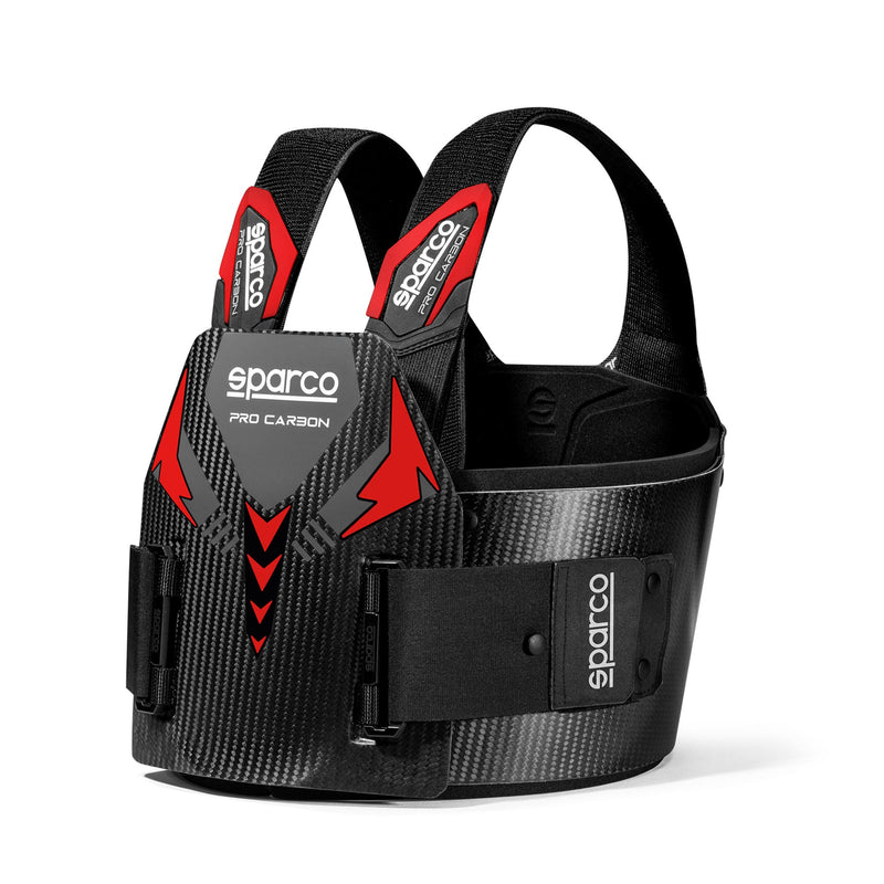 Sparco Pro Carbon Karting Rib Protector — Black