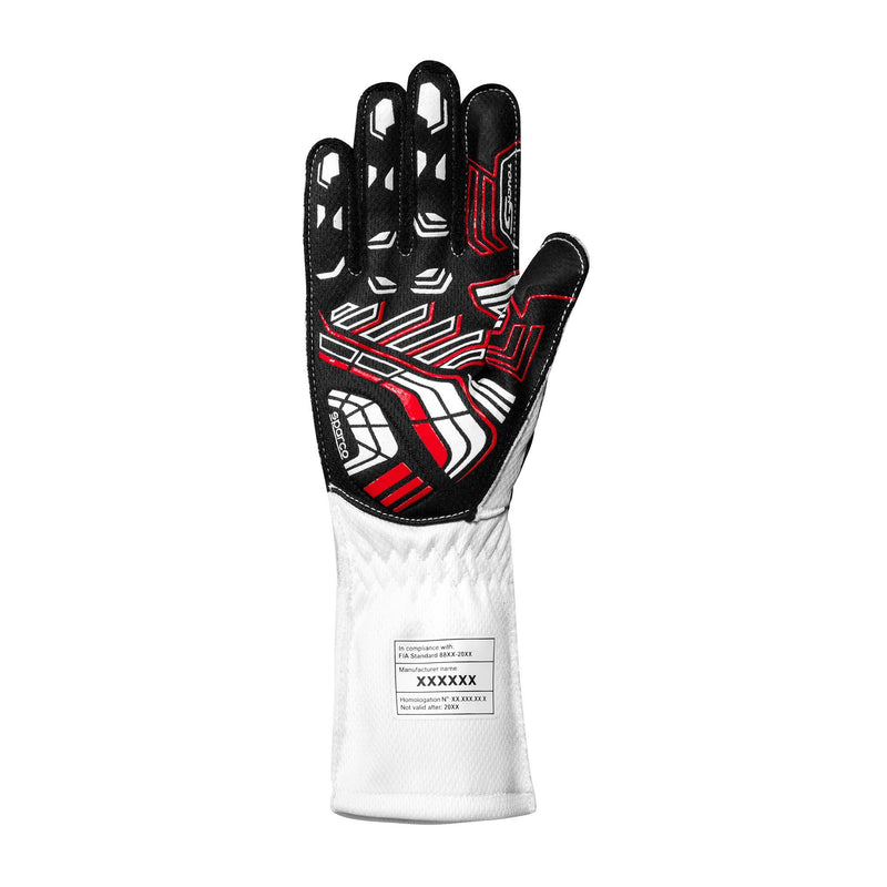 Sparco K-Arrow+ Karting Gloves — White/Black
