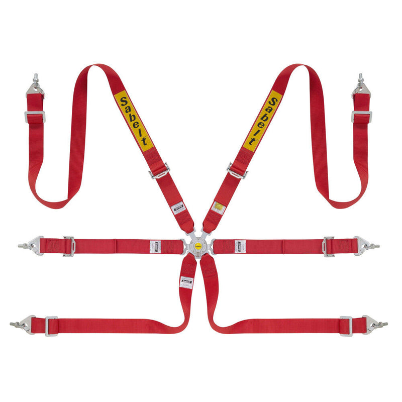 Sabelt Steel Rally 2x2 6-Point Harness